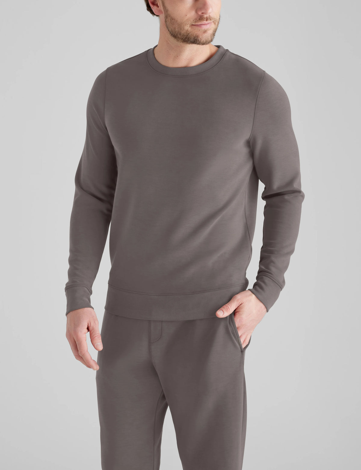 Luxe Traveler Knit Long Sleeve Crew Neck