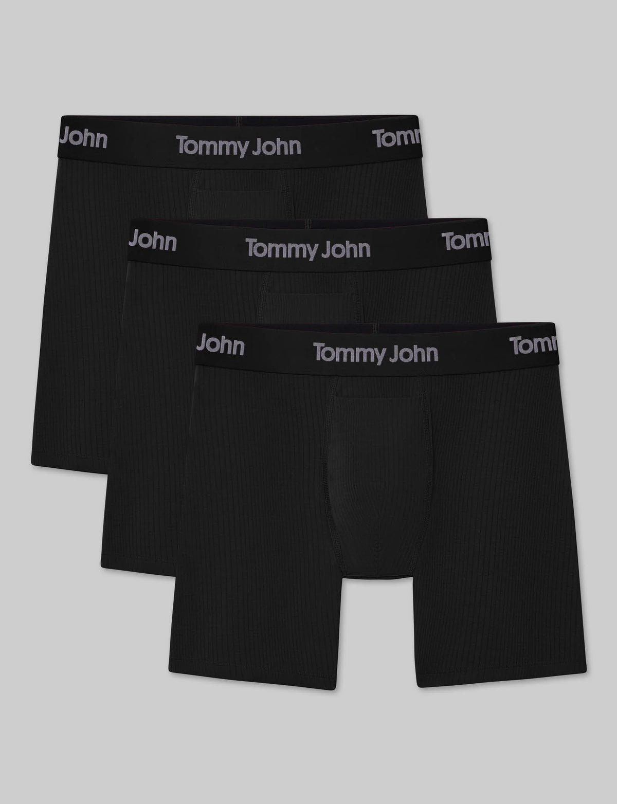 Second Skin Luxe Rib Mid-Length Boxer Brief 6" (3-Pack)